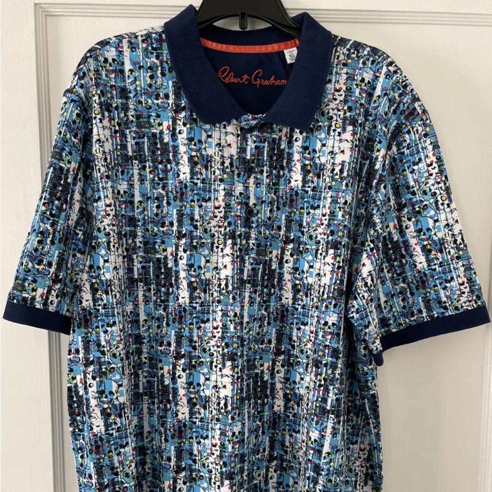 Robert Graham Pechia Skull Heads Polo Shirt